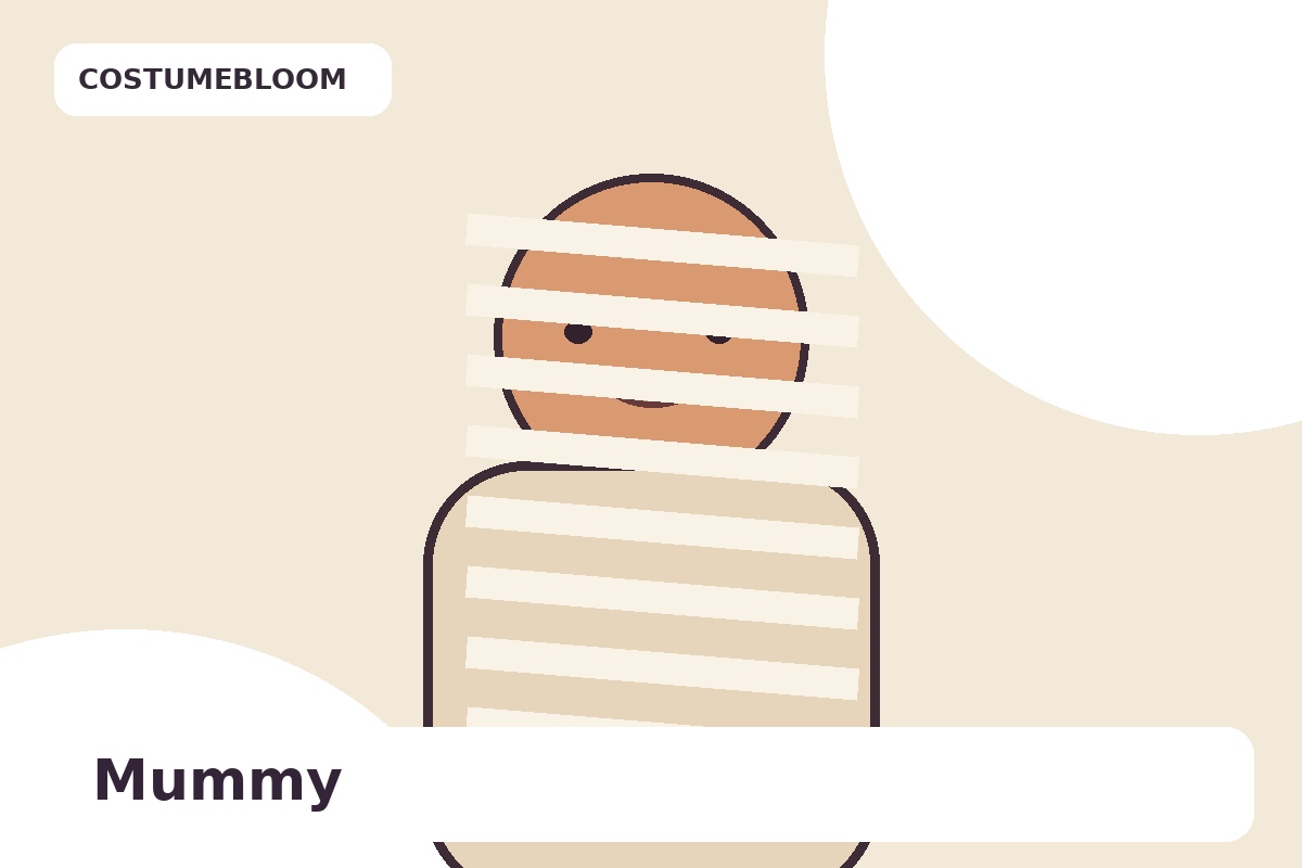 Mummy-inspired Halloween outfit