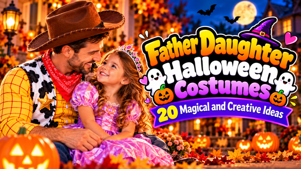 Father daughter Halloween costumes with cute and creative matching ideas