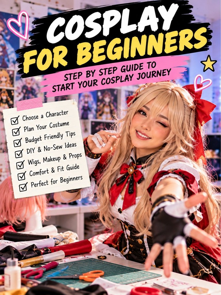 Cosplay for beginners step by step guide with colorful beginner costume workshop and character styling
