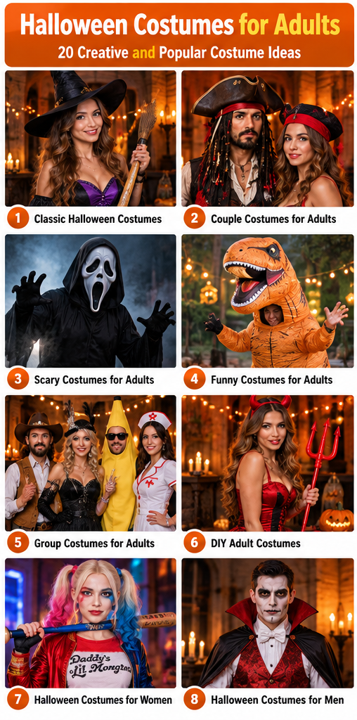 Creative Halloween costumes for adults