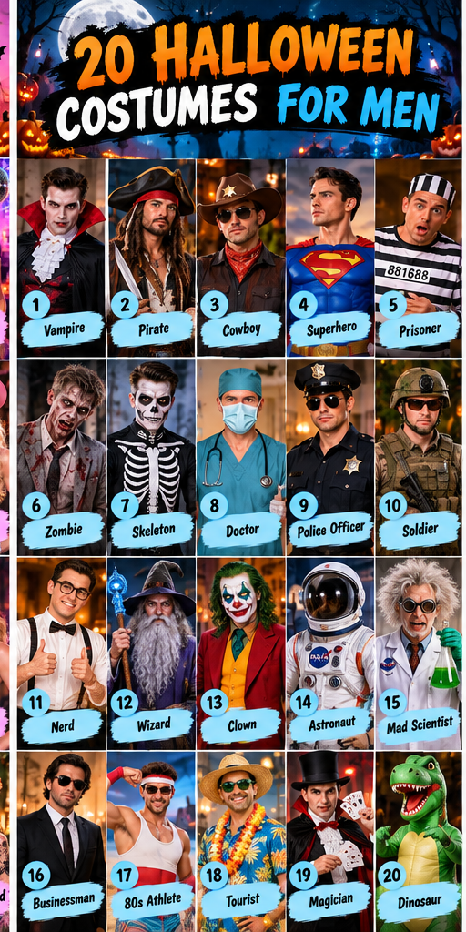 20 Halloween costume ideas for men