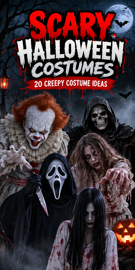 Scary Halloween costumes with creepy costume ideas